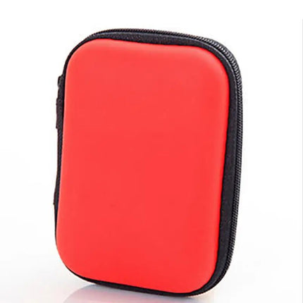 SEO. Kopfhörer Tasche Schutztasche Etui Case Cover Hülle für Headphones, Karten & Zubehör - Rot Linkreich