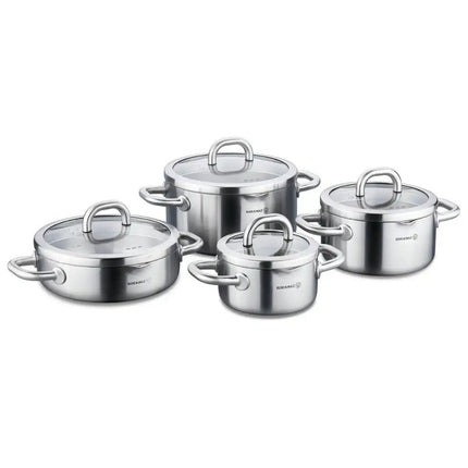 Korkmaz Alba Kochgeschirr - Set 8 - teilig – Edelstahl, induktionsgeeignet (Topfset) kaufen bei Linkreich – Jetzt entdecken!
