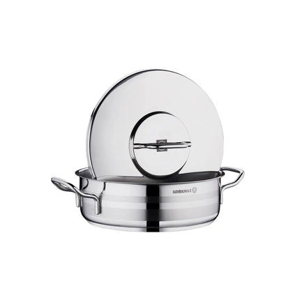 Korkmaz Astra2 Low Casserole 26×8,5 cm – Flache Edelstahl - Kasserolle mit Deckel (Kasserolle / Kochgeschirr) kaufen bei Linkreich – Jetzt entdecken!