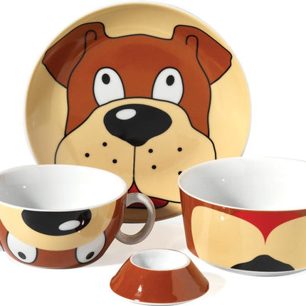 Korkmaz Bambino Collection – 4 - teiliges Kindergeschirr - Set mit Comicfiguren (Kindergeschirr) kaufen bei Linkreich – Jetzt entdecken!