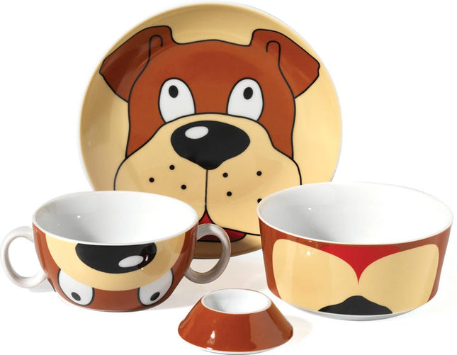 Korkmaz Bambino Collection – 4 - teiliges Kindergeschirr - Set mit Comicfiguren (Kindergeschirr) kaufen bei Linkreich – Jetzt entdecken!
