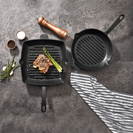 Korkmaz Casta Kare Grillpfanne – 30 × 30 cm, Gusseisen, Antihaft (Grillpfanne / Gusseisenpfanne) kaufen bei Linkreich – Jetzt entdecken!