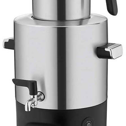 Korkmaz Caysef Samowar Inox / Chrome – 5L Wasserkocher & 2L Teekanne, 2000W, Edelstahl - Matt Linkreich