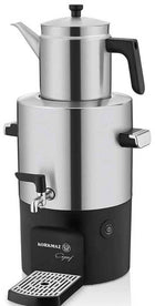 Korkmaz Caysef Samowar Inox / Chrome – 5L Wasserkocher & 2L Teekanne, 2000W, Edelstahl - Matt Linkreich