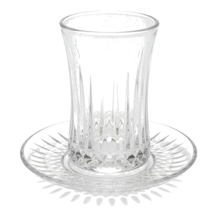 Korkmaz Demmatik Smart Teekocher-Set 1,7 L mit Glaskanne 1,2 L & Weissberg Home Klassik gerippt Teegläser 6er mit Untert