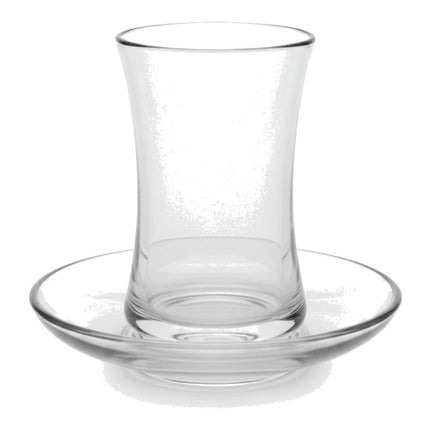 Korkmaz Demmatik Smart Teekocher-Set 1,7 L mit Glaskanne 1,2 L & Weissberg Home Klassik glatt Teegläser 6er mit Untertel