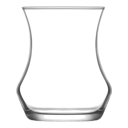 Korkmaz Demmatik Smart Teekocher-Set 1,7 L mit Glaskanne 1,2 L & Lav Eda Teegläser 6er, Schwarz