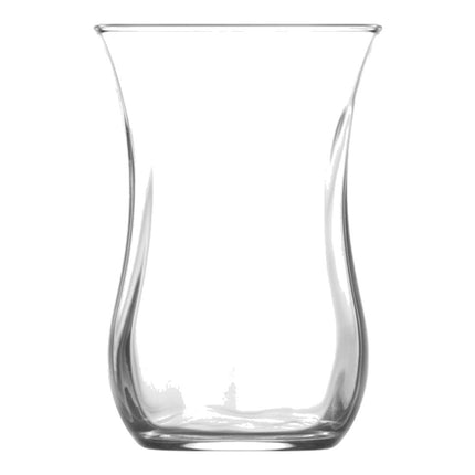 Korkmaz Demmatik Smart Teekocher-Set 1,7 L mit Glaskanne 1,2 L & Lav Klasik Teegläser 6er, Schwarz