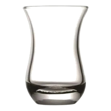 Korkmaz Demmatik Smart Teekocher-Set 1,7 L mit Glaskanne 1,2 L & Paşabahçe Saray Teegläser 6er, Schwarz