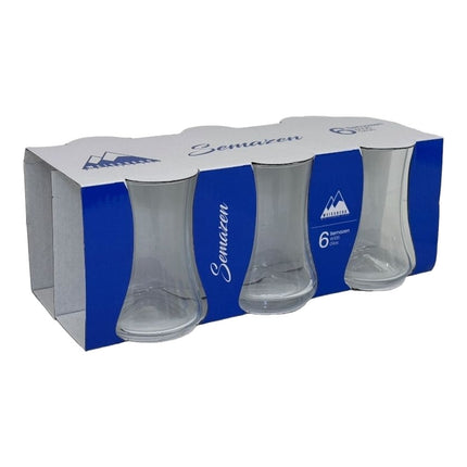 Korkmaz Demmatik Smart Teekocher-Set 1,7 L mit Glaskanne 1,2 L & Weissberg Semazen Teegläser 6er, Schwarz