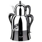 Korkmaz Caykolik Elektrischer Samowar – 3L Warmwasserkocher & 1,1L Teekanne, 2000W, Schwarz - Linkreich
