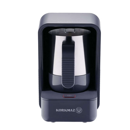 Korkmaz Kaffeemaschine Grey/Satin, 1,25L, Edelstahl-Thermoskanne, Anti-Tropf, Wasserstandsanzeige
