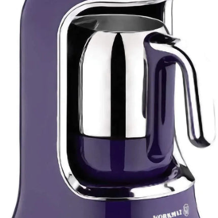 Korkmaz Kaffemaschiene Maker – Lavender | 400W, Automatische Abschaltung, Edelstahlkanne - Linkreich