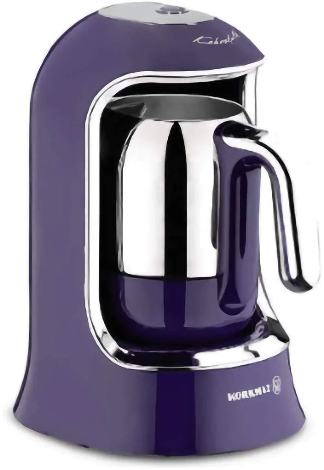 Korkmaz Kaffemaschiene Maker – Lavender | 400W, Automatische Abschaltung, Edelstahlkanne - Linkreich