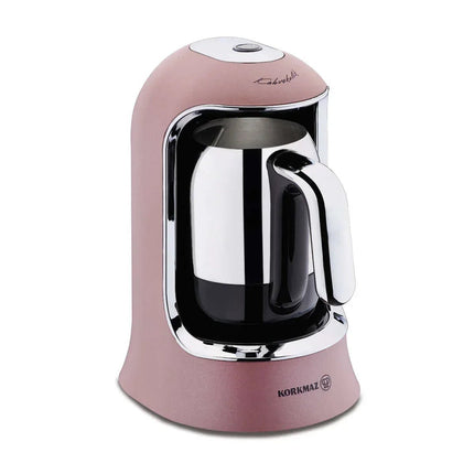 Korkmaz Kahvekolik Coffee Maker – 400W, Edelstahlkanne, Automatische Abschaltung, RosaGold - Linkreich