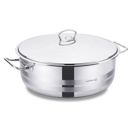 Korkmaz Kochtopf aus Edelstahl Tencere Mega 10l 32x13cm A1943