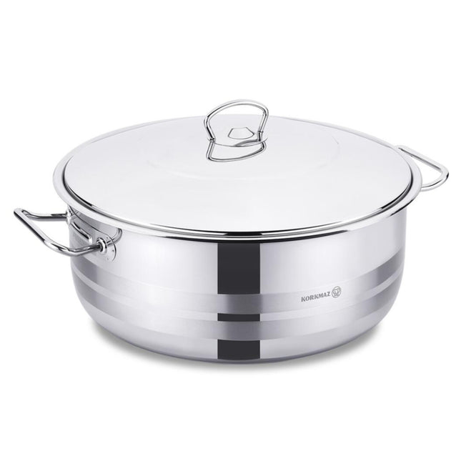 Korkmaz Kochtopf aus Edelstahl Tencere Mega 15l 36x16cm A1945