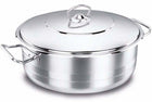 Korkmaz Kochtopf Extra Low Casserole aus Edelstahl Tencere Mega 7 l 32x9cm A1955