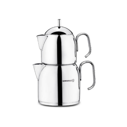 Korkmaz Pera Teekessel - Set – Edelstahl, 0,65 l & 1,2 l, SOLAR BASE (Teekessel - Set / Teezubehör) kaufen bei Linkreich – Jetzt entdecken!