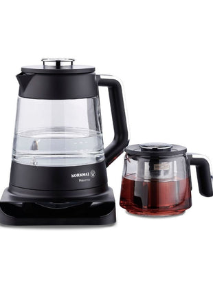Korkmaz Prosense Teemaschine Glas – Vollständig transparent | 0,8 L / 1,7 L - Linkreich