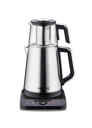Korkmaz Prosense Teemaschine Hybrid – Edelstahl & Glas | 0,8 L / 1,7 L - Linkreich