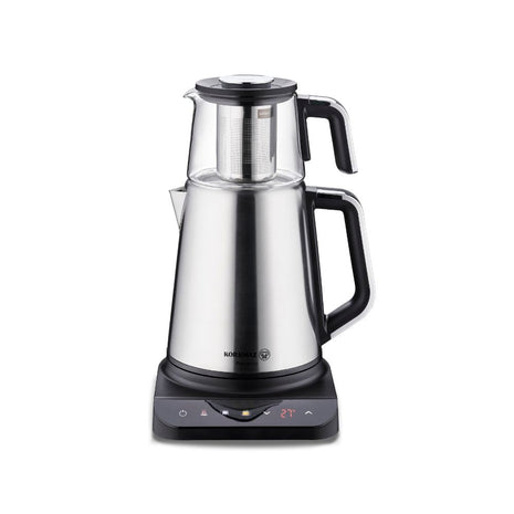 Korkmaz Prosense Teemaschine Hybrid – Edelstahl & Glas | 0,8 L / 1,7 L - Linkreich