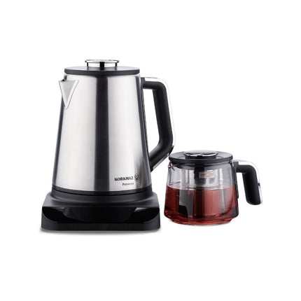 Korkmaz Prosense Teemaschine Hybrid – Edelstahl & Glas | 0,8 L / 1,7 L - Linkreich