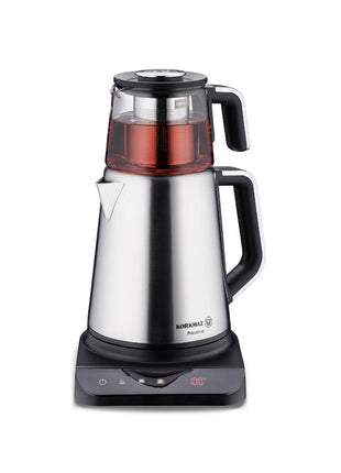 Korkmaz Prosense Teemaschine Hybrid – Edelstahl & Glas | 0,8 L / 1,7 L - Linkreich