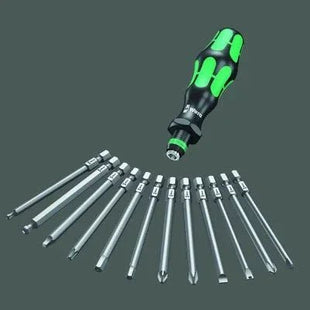Kraftform Kompakt 60 – 17-teiliges Bits-Set mit Rapidaptor Handhalter - Linkreich