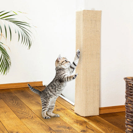 Kratzbrett Kratzmatte für Wand 80x28 cm Eckkratzbrett Kratzbaum Katzen Katze Sisal (Katzenkratzbrett) kaufen bei Linkreich – Jetzt entdecken!