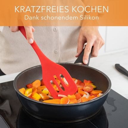 Küchenhelfer aus Silikon & Edelstahl Kochutensilien Rot - 5er Set (Küchenhelfer & - utensilien) kaufen bei Linkreich – Jetzt entdecken!