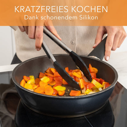 Küchenhelfer aus Silikon & Edelstahl Kochutensilien Schwarz - 10er Set (Küchenhelfer & - utensilien) kaufen bei Linkreich – Jetzt entdecken!