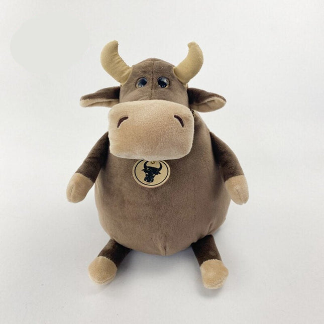 SEO. Kuh Cartoon Kuscheltier - 35 cm Plüschtier für Kinder süßes Stofftier - Linkreich