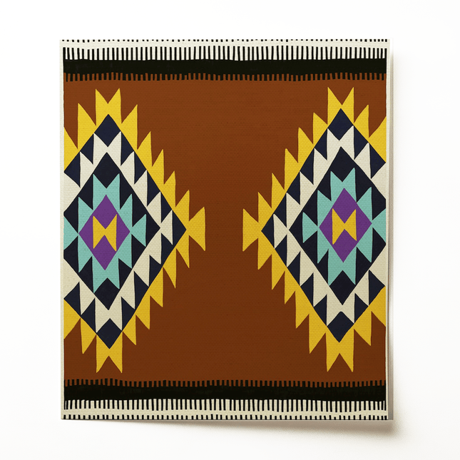 Kunstdruck Peacock kastanienbraun