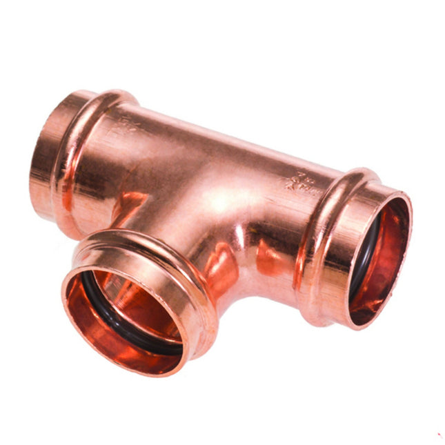 Kupfer Press T - Stück V - Kontur 15 mm – CONEL (T Stück Fitting Kupfer) kaufen bei Linkreich – Jetzt entdecken!
