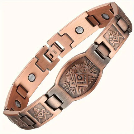 SEO. Kupferschmuck Herren Magnetarmband - Linkreich