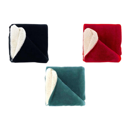 Kuscheldecke 130x180cm » Couchdecke Teddy-Stoff » Wohndecke "Tommie" mit Wendeoptik
