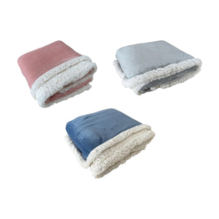 Baby Kuscheldecke in Teddy Plüsch Qualität » weiche Flanell Decke » 100x75cm für Kinder
