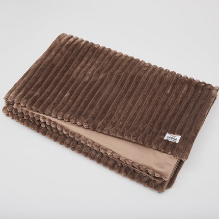 SEO. Kuscheldecke VÄRME Breitcord - caramel Linkreich