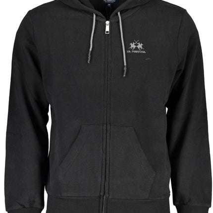 SEO. LA MARTINA Herren - Sweatshirt mit Reißverschluss – Kapuzenpullover für Herbst/Winter - Schwarz Linkreich