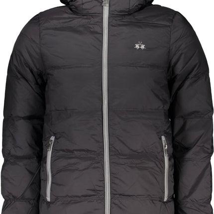 SEO. LA MARTINA Herrenjacke – Schwarze Kapuzenjacke für Frühjahr/Sommer - Schwarz Linkreich