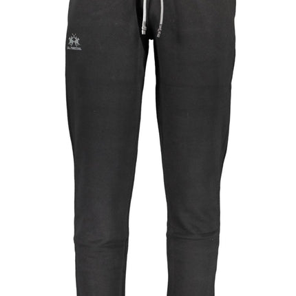 SEO. LA MARTINA Jogginghose Herren – Schwarze Sporthose Regular Fit aus Baumwolle - Schwarz Linkreich