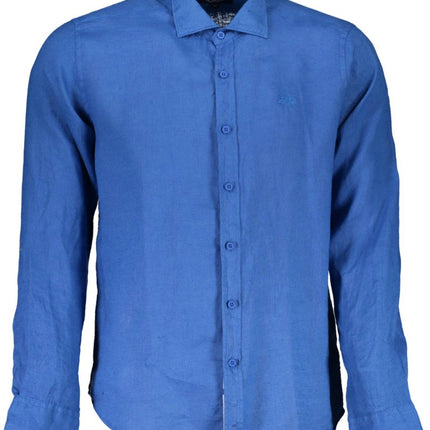 SEO. La Martina Langarmhemd Herren Blau - Blau Linkreich