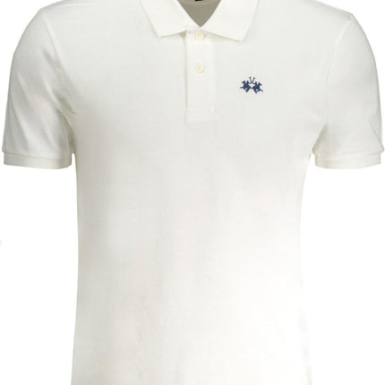 SEO. LA MARTINA Poloshirt Herren – Weißes Kurzarm - Polohemd mit Logo - Stickerei - Weiß Linkreich