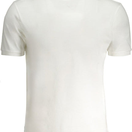 SEO. LA MARTINA Poloshirt Herren – Weißes Kurzarm - Polohemd mit Logo - Stickerei - Beige Linkreich