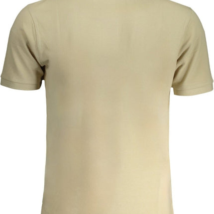 SEO. LA MARTINA Poloshirt Herren – Weißes Kurzarm - Polohemd mit Logo - Stickerei - Beige Linkreich