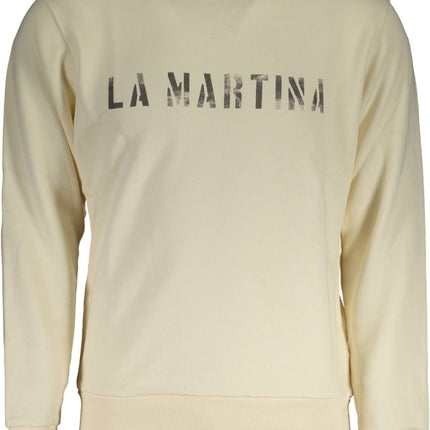 SEO. LA MARTINA Sweatshirt Herren – Weißes Langarm-Sweatshirt ohne Reißverschluss - Weiß Linkreich