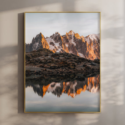 Lac Blanc Sunset Reflection – Chamonix Wall Art Print