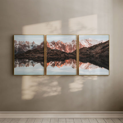 Lac Blanc – Triptych Mountain Print Set