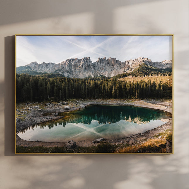 Lago di Carezza Wall Art Print – Dolomites Photography Poster